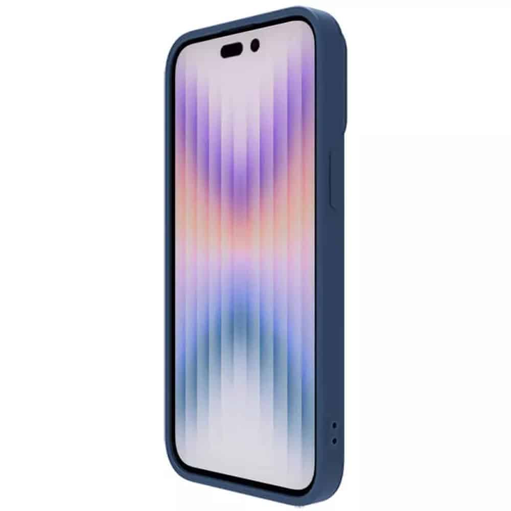Nillkin - CamShield Silky MagSafe Silicone maska za iPhone 15 Pro Max - Midnight Blue