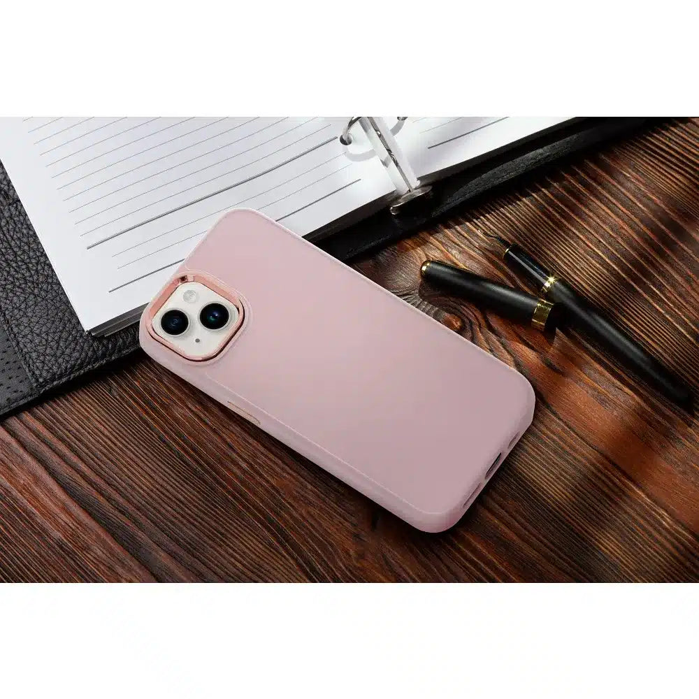 FRAME kryt pro IPHONE 12 / 12 PRO pudrově růžový