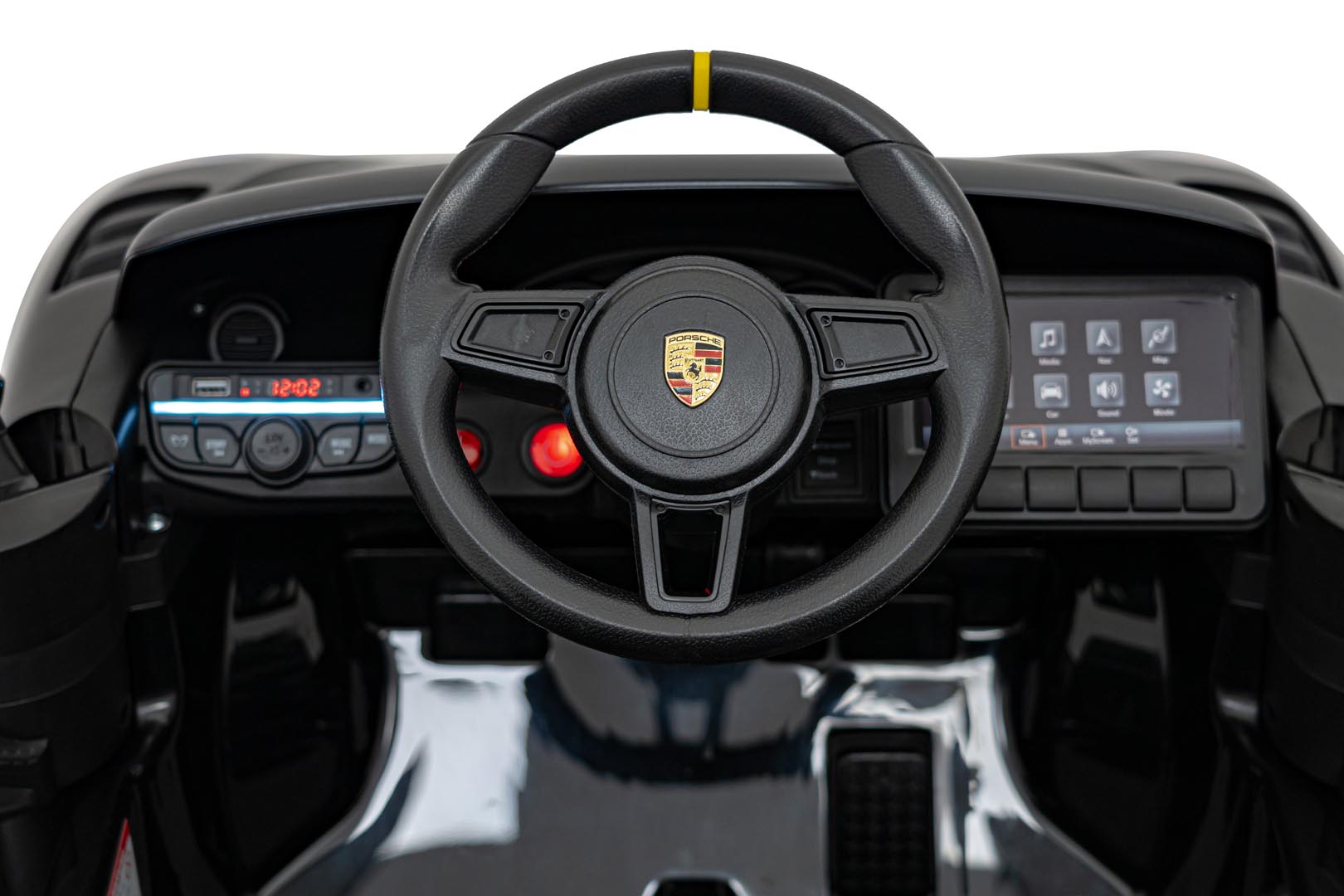 Licencirani auto na akumulator Porsche 718 – crni