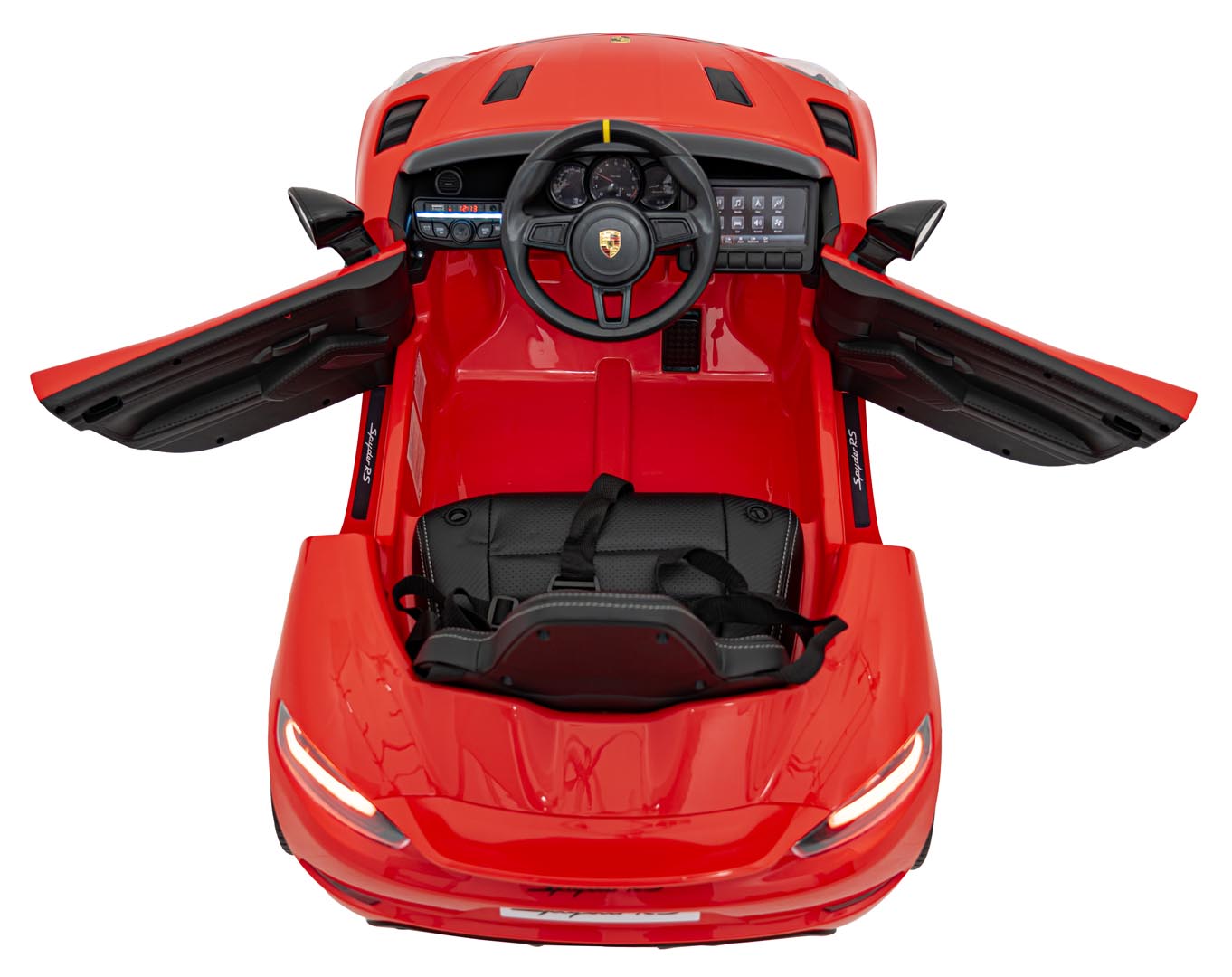 Licencirani auto na akumulator Porsche 718 - crveni