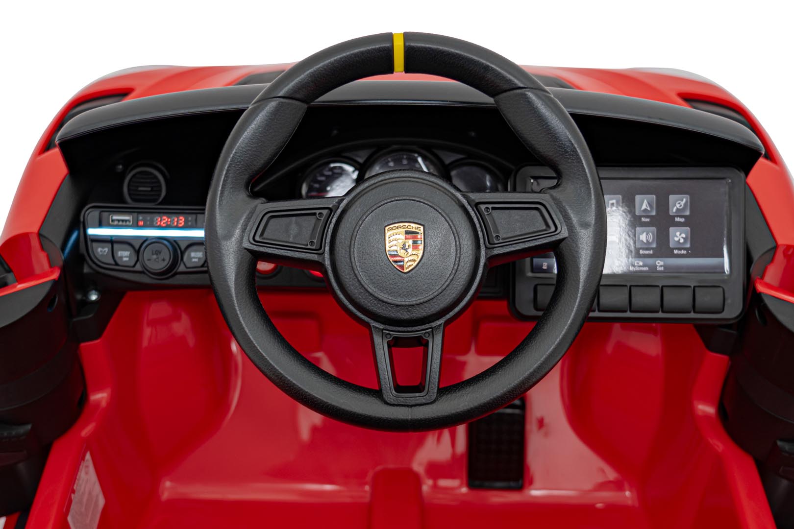 Licencirani auto na akumulator Porsche 718 - crveni