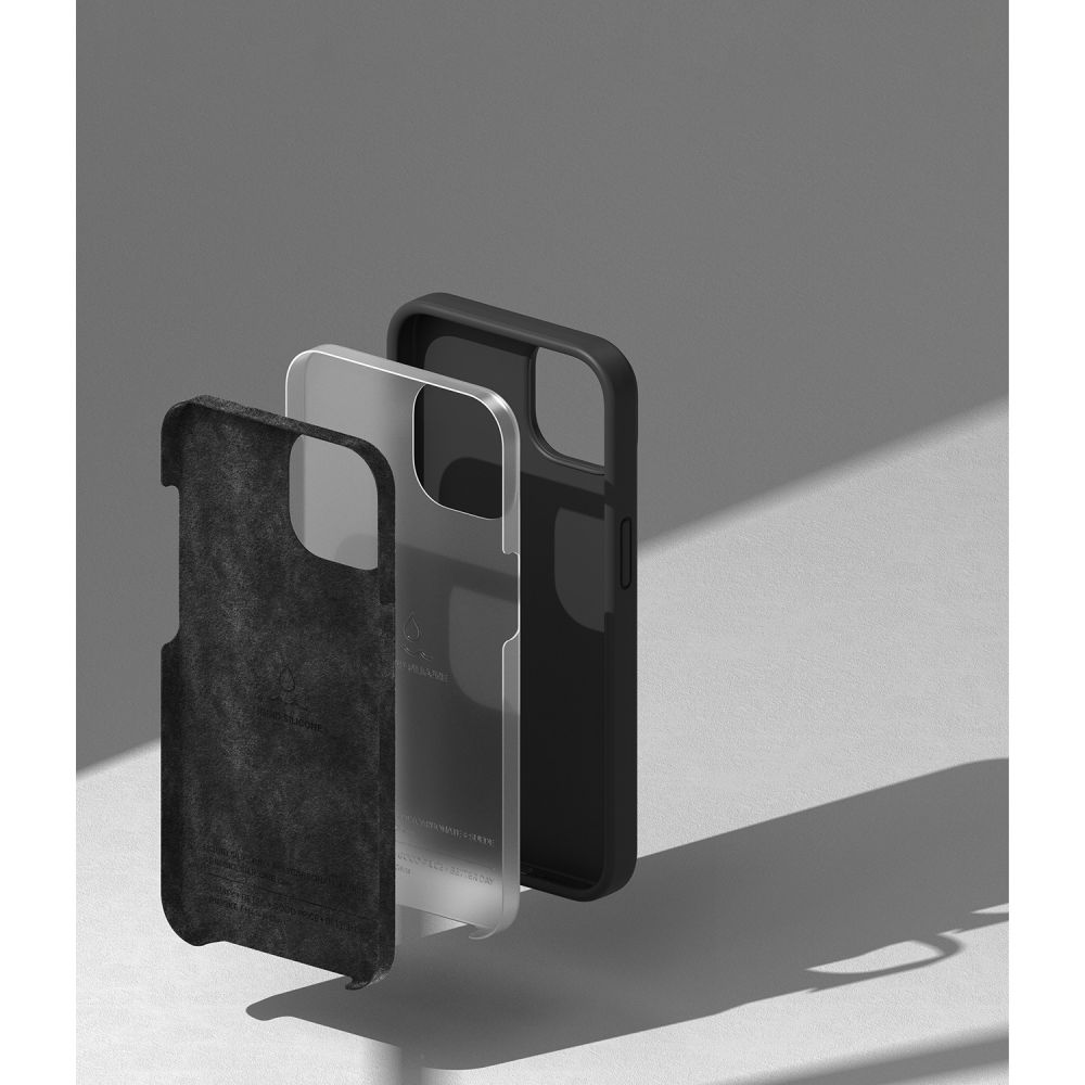 RINGKE SILIKONOVÉ POUZDRO PRO IPHONE 14 PLUS / 15 PLUS ČERNÉ