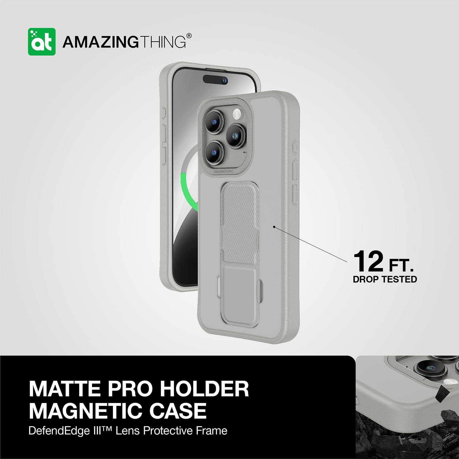 AMAZING THING MATTE PRO MAGSAFE OVITEK ZA IPHONE 15 PRO MAX TITANIUM