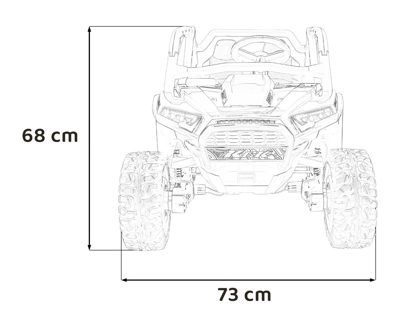 Buggy na akumulator KCK 4x4 - crveni