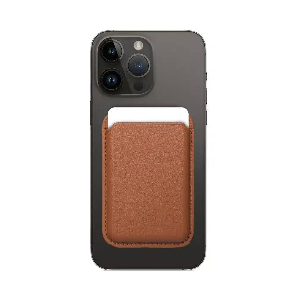 Kožený magnetický Mag Wallet hnědý