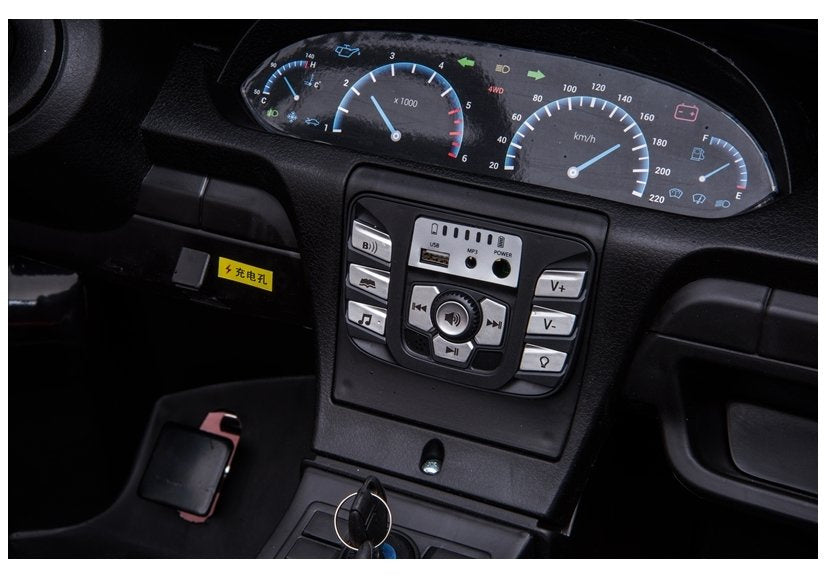 Auto na akumulator YSA021A - dvosjed - crveni/lakirani