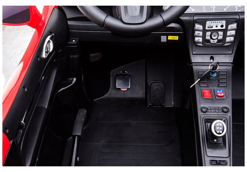 Auto na akumulator YSA021A - dvosjed - crveni/lakirani