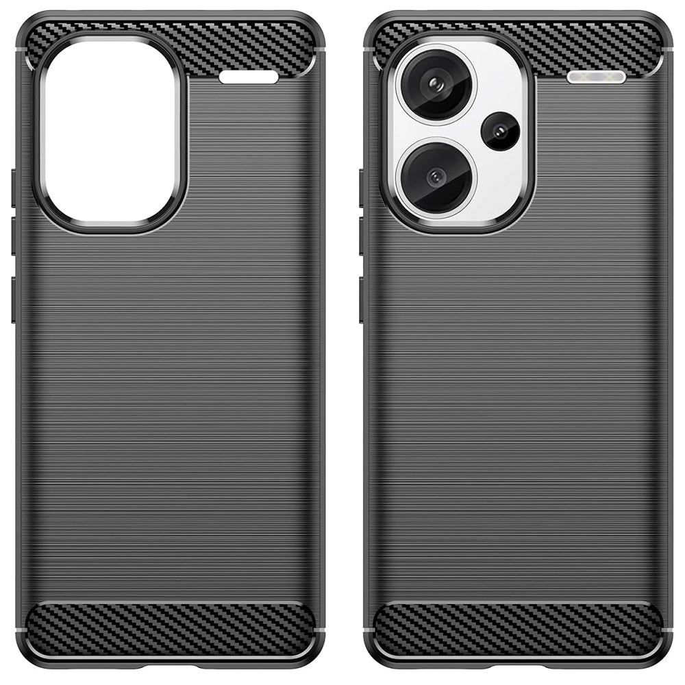 Techsuit Carbon Silicone kryt pro Xiaomi Redmi Note 13 Pro+ 5G – černá