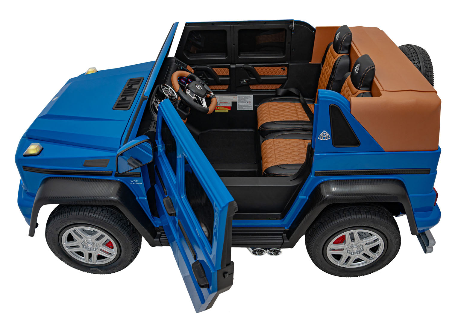 Licencirani auto na akumulator Mercedes Benz MAYBACH G650 4x4 - dvosjed - plavi