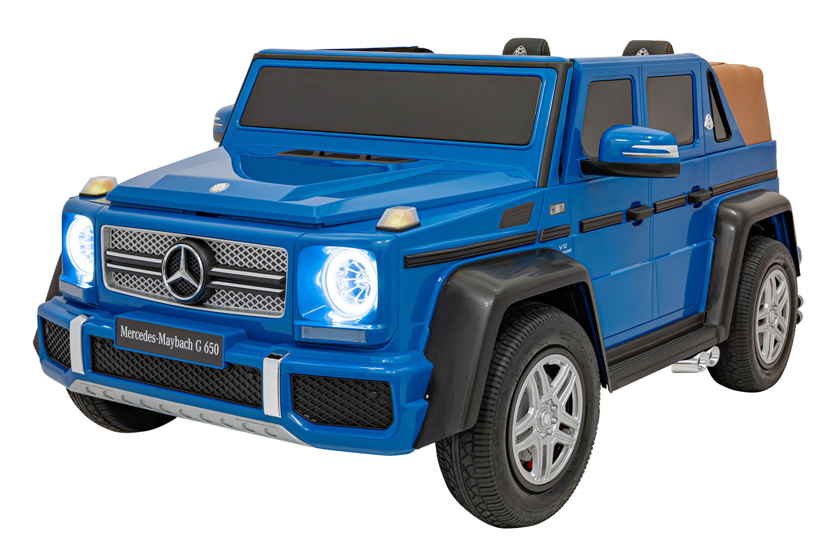 Licencirani auto na akumulator Mercedes Benz MAYBACH G650 STRONG - dvosjed - plavi