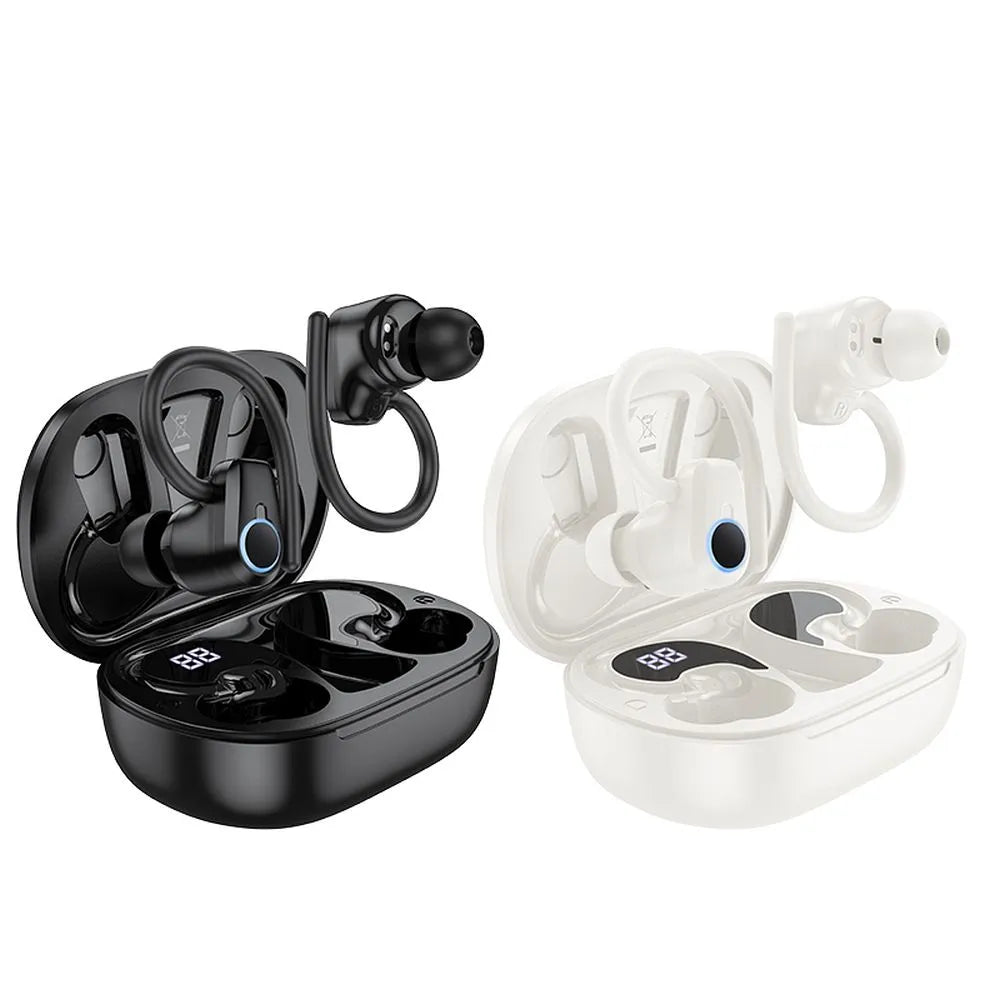 HOCO bezdrátová/bluetooth stereo sluchátka TWS Pure joy in-ear EQ8 bílá