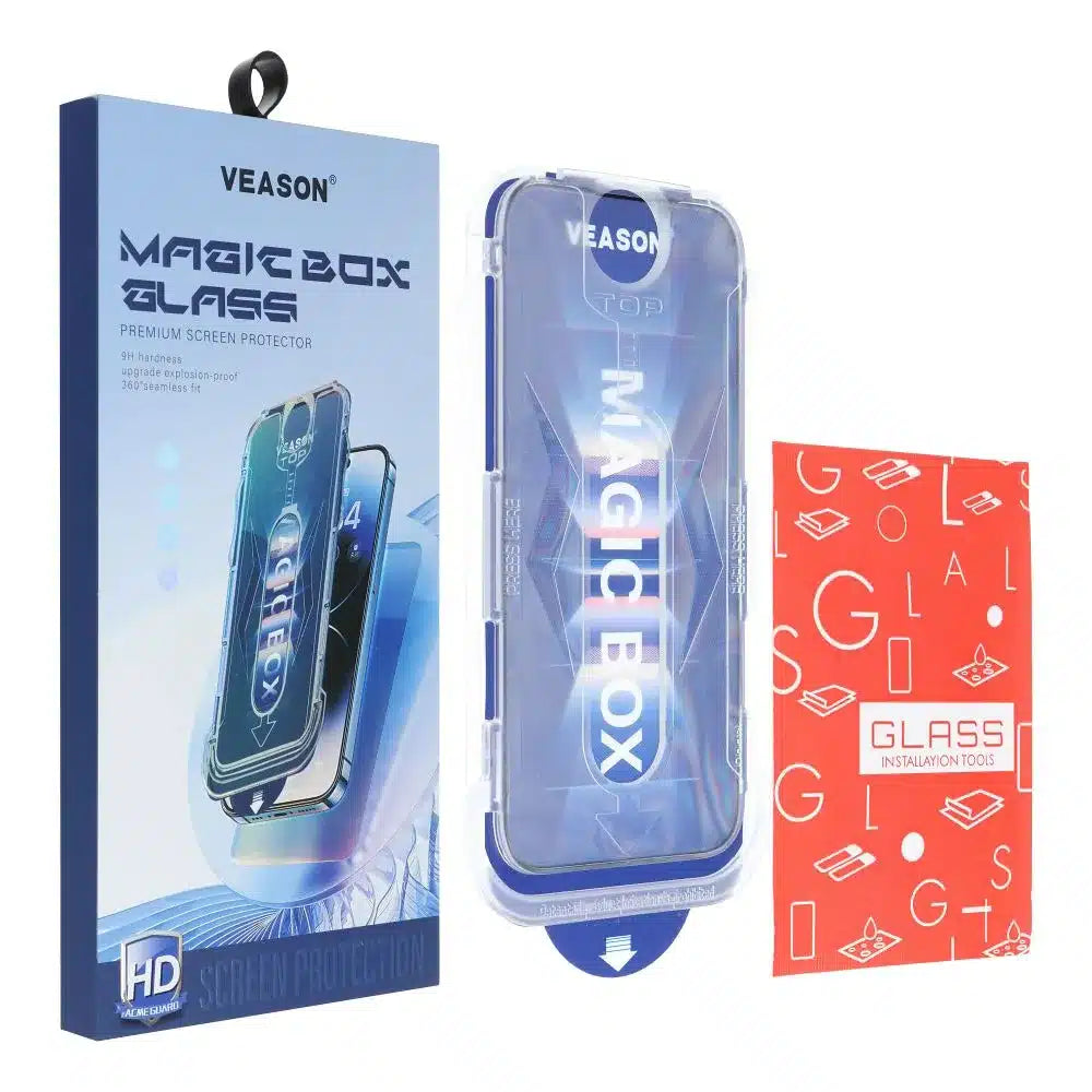 Kaljeno staklo 6D Pro Veason Easy-Install Glass – za iPhone XR / iPhone 11 crno