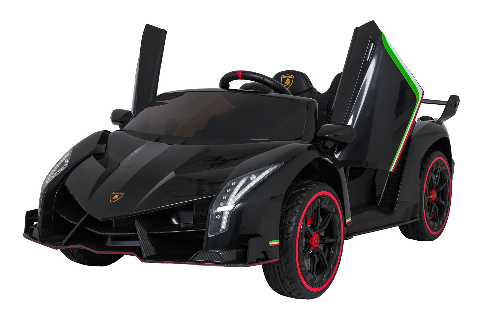 Licencirani auto na akumulator Lamborghini Veneno 4x4 - dvosjed - crni