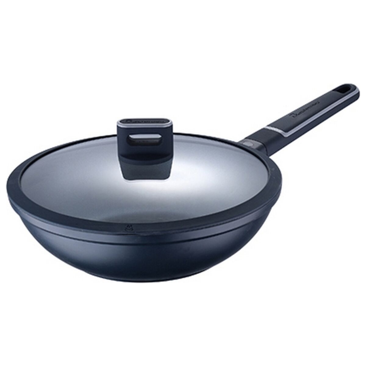 Tava za Wok Masterpro Indigo Crna Aluminij (Ø 28 cm)