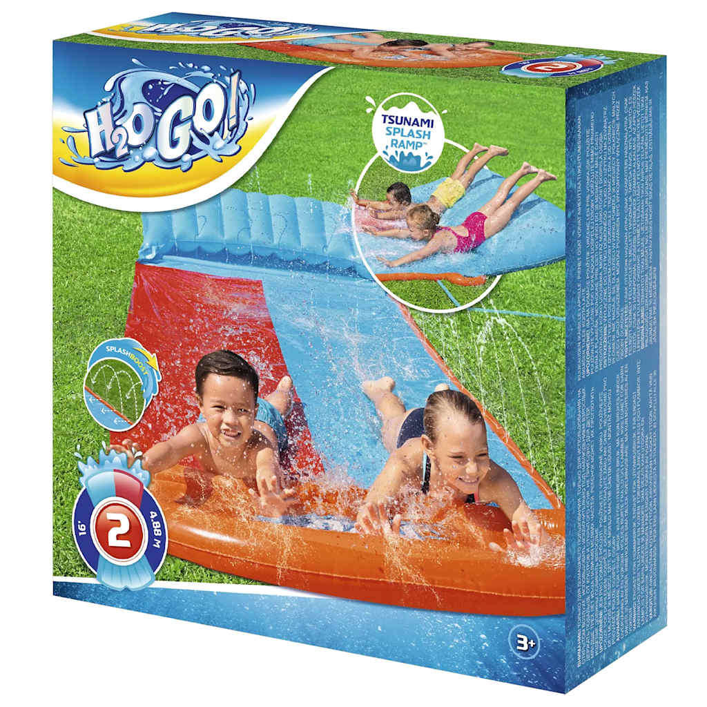 Bestway H2OGO vodeni tobogan Tsunami Splash Ramp s dvije staze