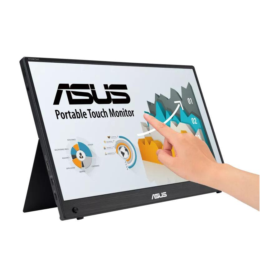ASUS ZenScreen MB16AMTR računalni monitor 39,6 cm (15.6") 1920 x 1080 pikseli Full HD LCD Ekran osjetljiv na dodir Crno