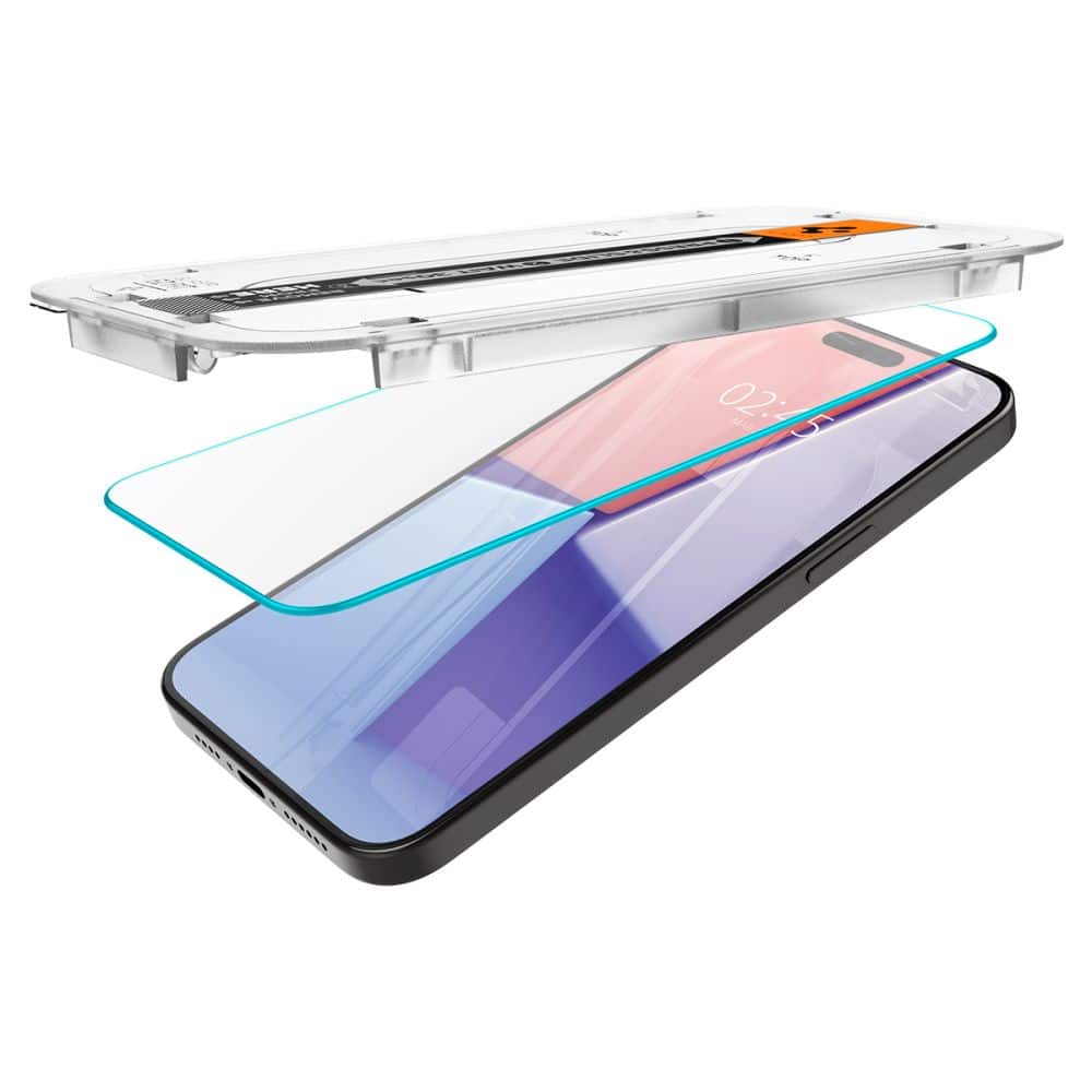 Tvrzené sklo SPIGEN GLAS.TR EZ FIT IPHONE 15 PRO průhledné