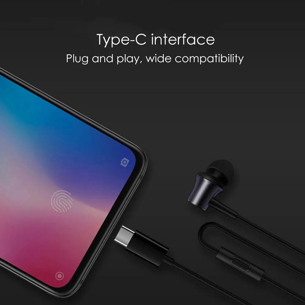 Originální stereofonní sluchátka Xiaomi HSEJ04WM USB-C černá