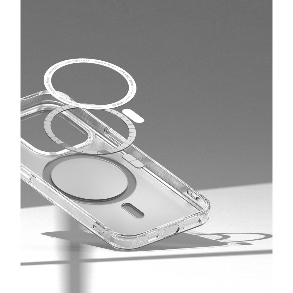 RINGKE FUSION MAGNETIC MAGSAFE POUZDRO PRO IPHONE 14 PRO MAX MATNÉ PRŮHLEDNÉ