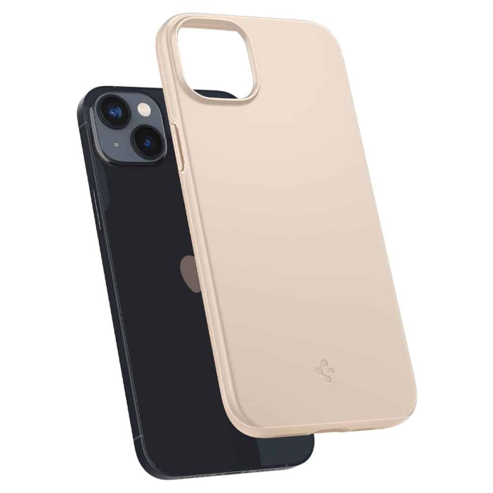 SPIGEN THIN FIT POUZDRO PRO IPHONE 14 PLUS/ 15 PLUS PÍSKOVĚ BÉŽOVÉ