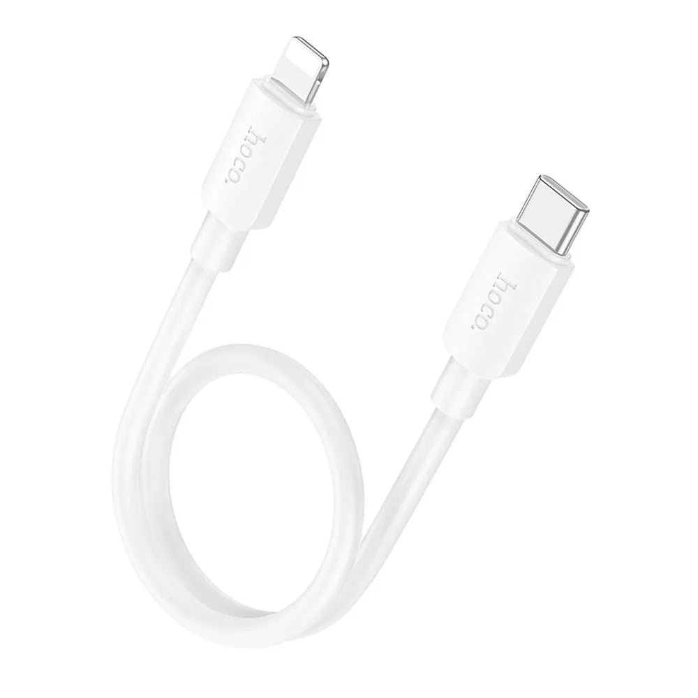 HOCO Type C kabel pro iPhone Lightning 8-pin Hyper Power Delivery 27W X96 25cm bílý