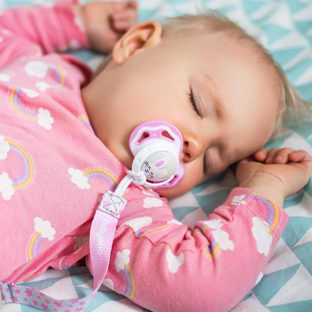 BabyOno privjesak za dudu s kopčom siva sa šapicama