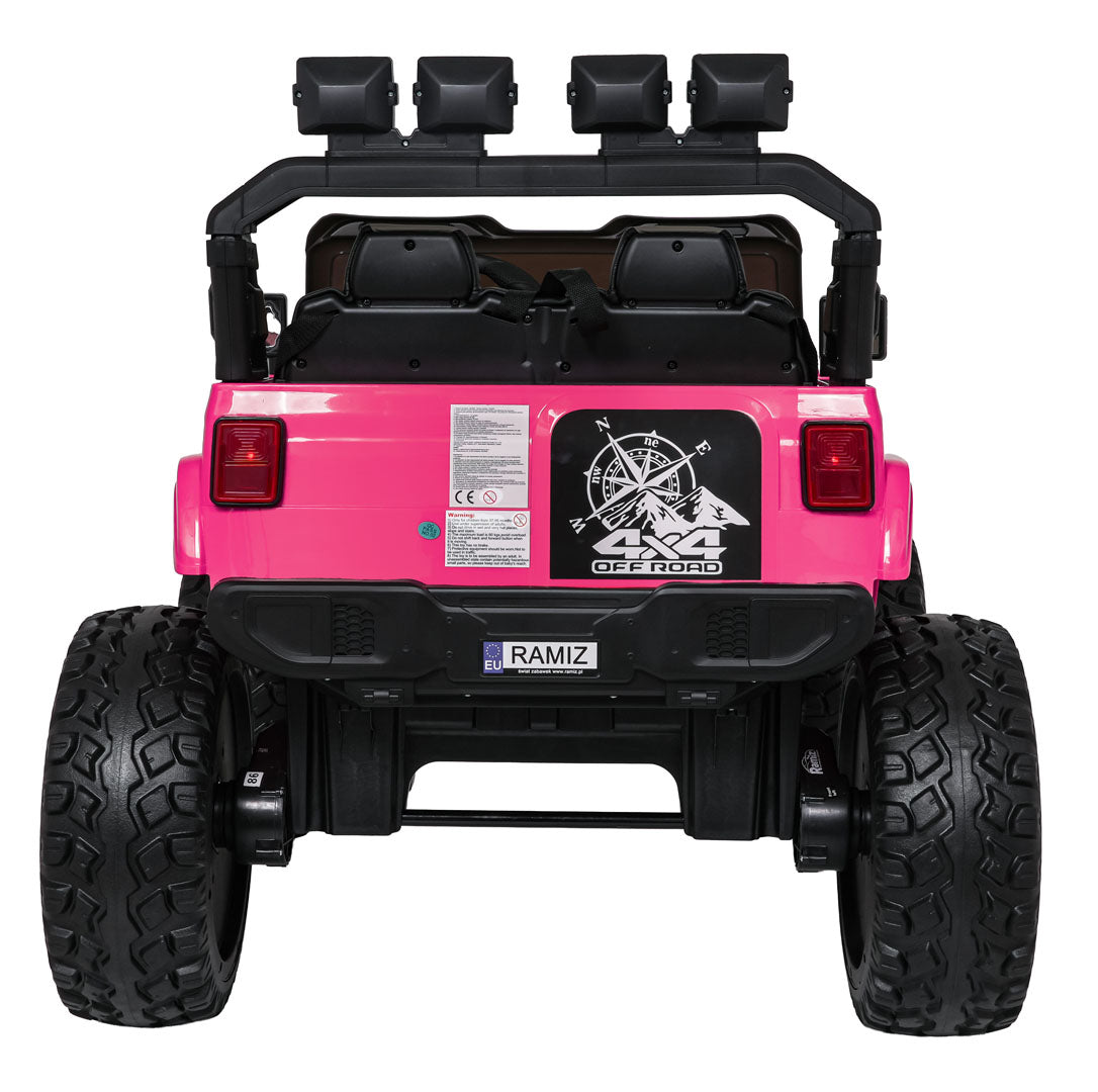 Auto na akumulator Extreme Sport 4x4 s podesivom dužinom vozila - dvosjed - rozi
