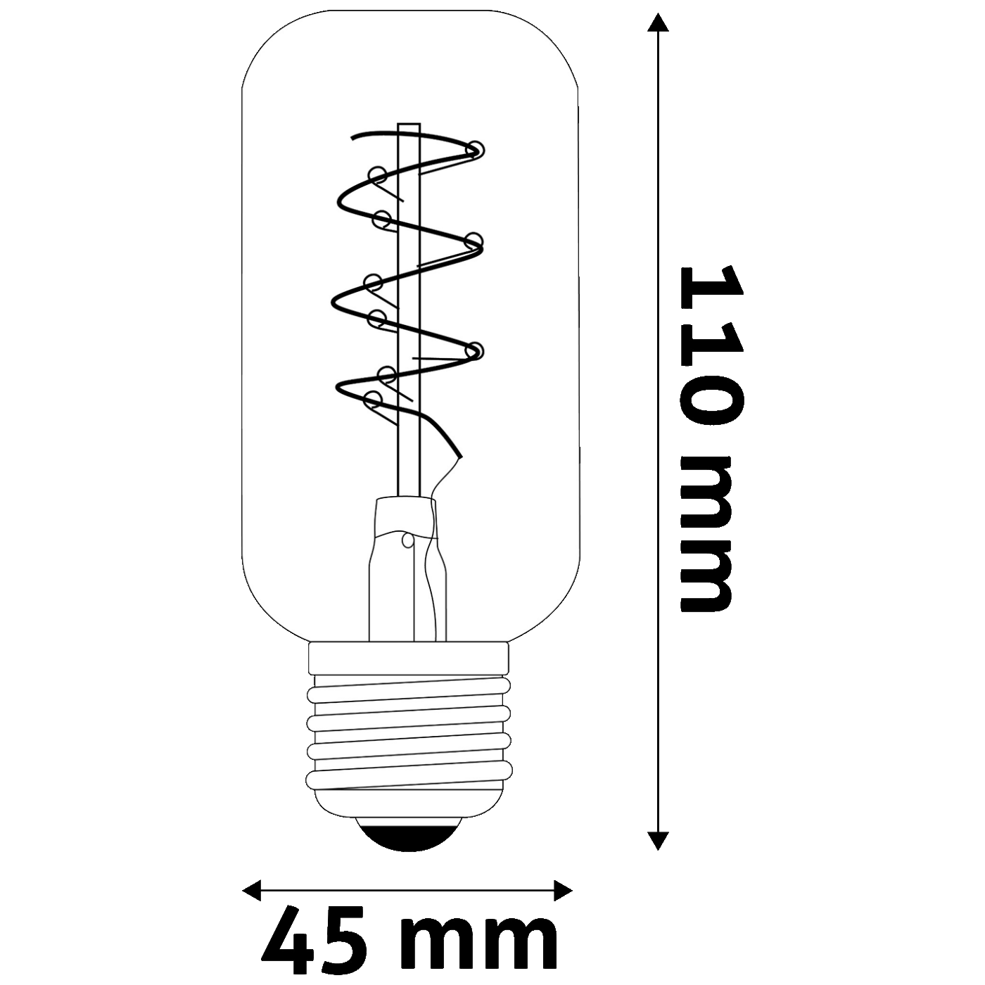 Avide Žarulja,LED,4.5W,E27,2700K,230V AC,topla bijela svjetlost - Soft Filament ST58 4.5W E27