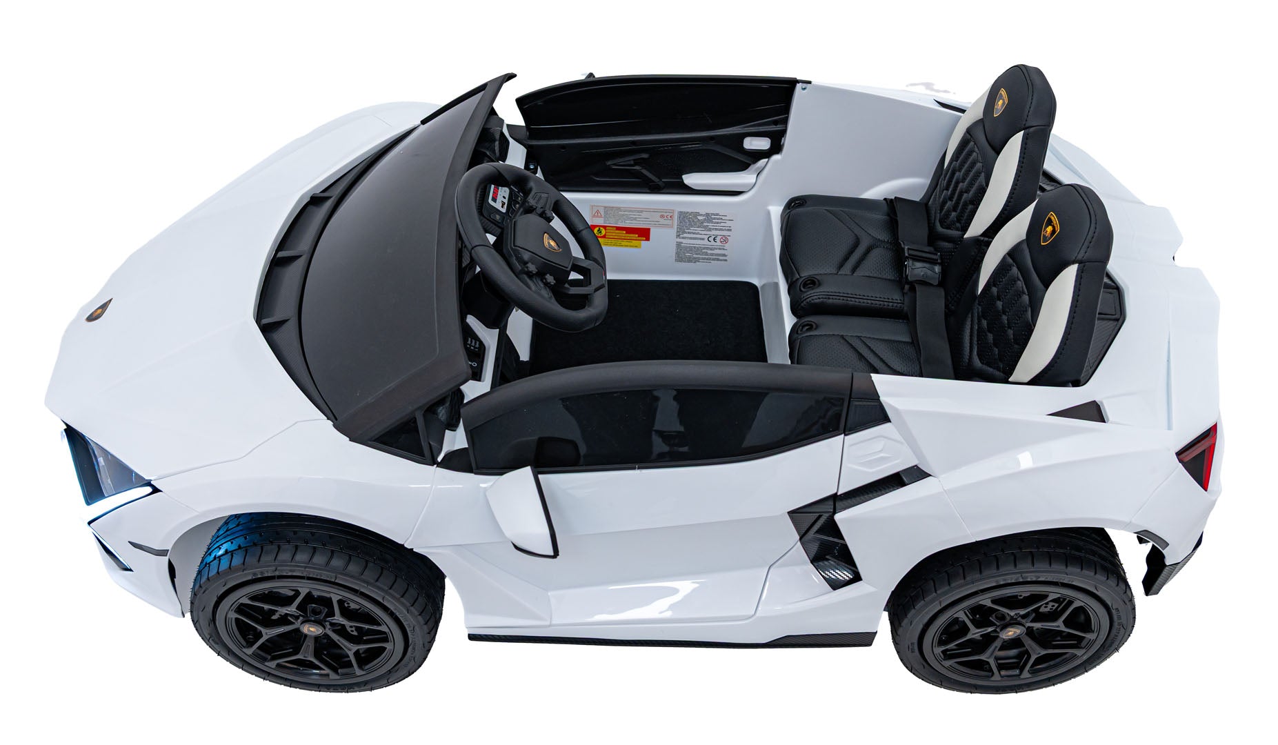 Licencirani auto na akumulator Lamborghini Revuelto XL STRONG - dvosjed - bijeli