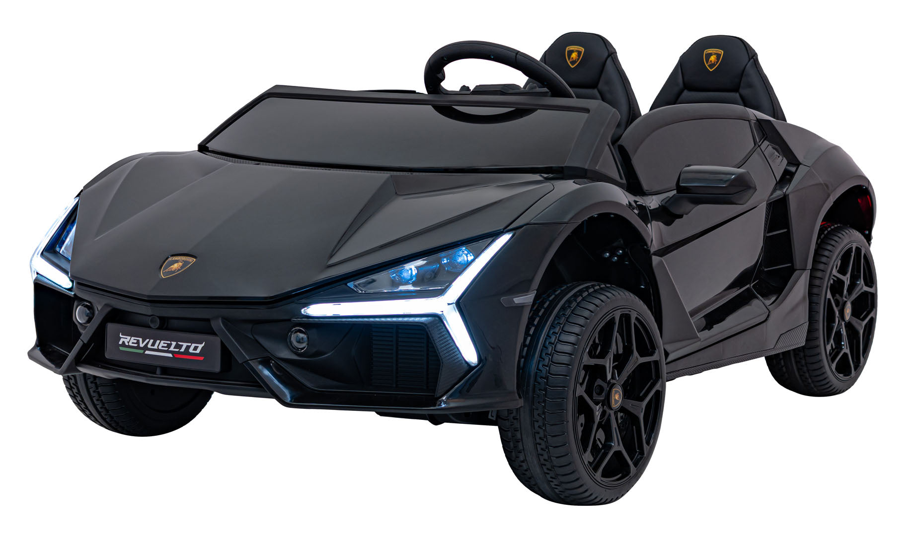 Licencirani auto na akumulator Lamborghini Revuelto XL 4x4 - dvosjed - crni