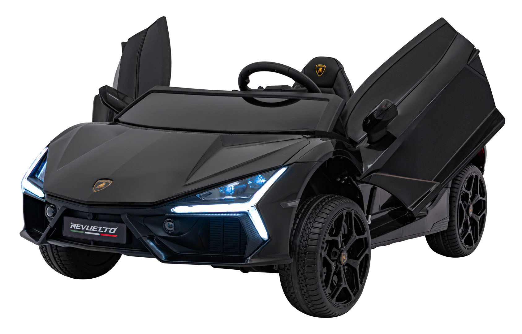 Licencirani auto na akumulator Lamborghini Revuelto XL 4x4 - dvosjed - crni