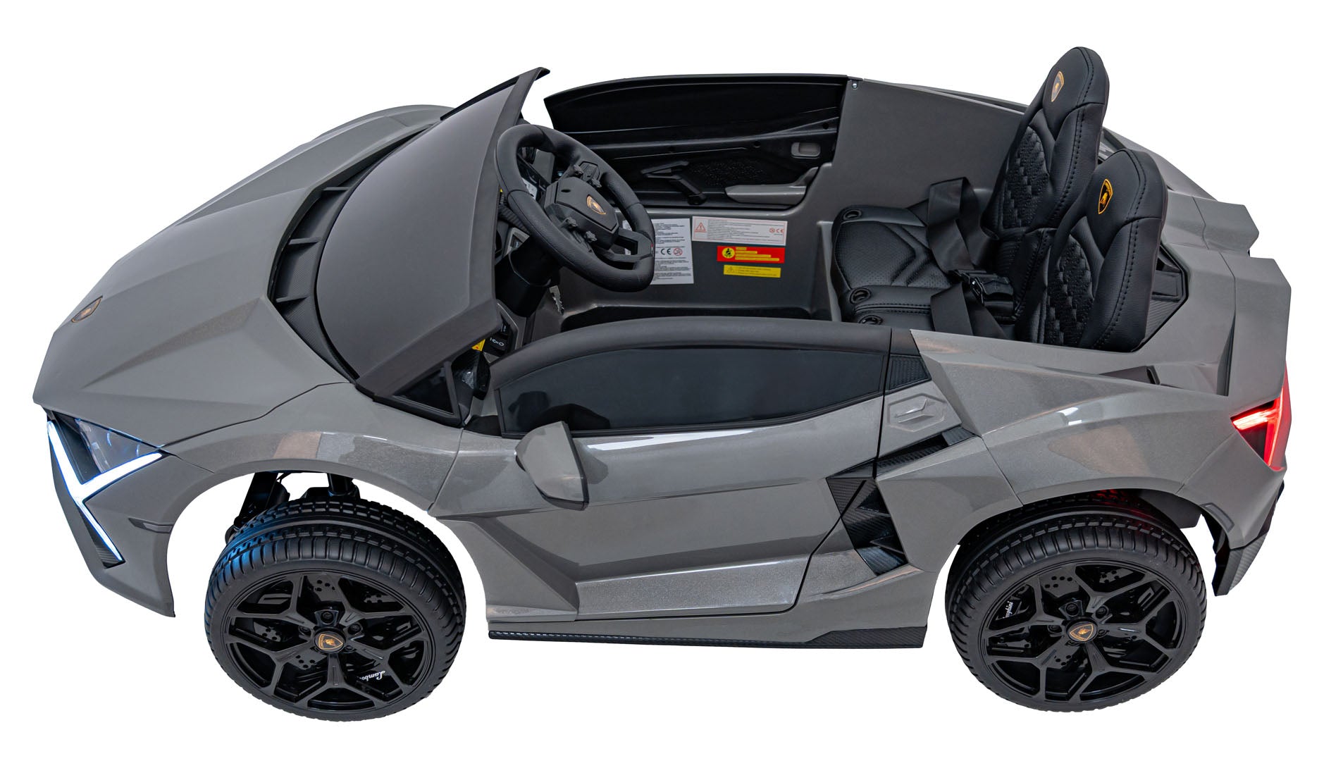 Licencirani auto na akumulator Lamborghini Revuelto XL 4x4 - dvosjed - sivi