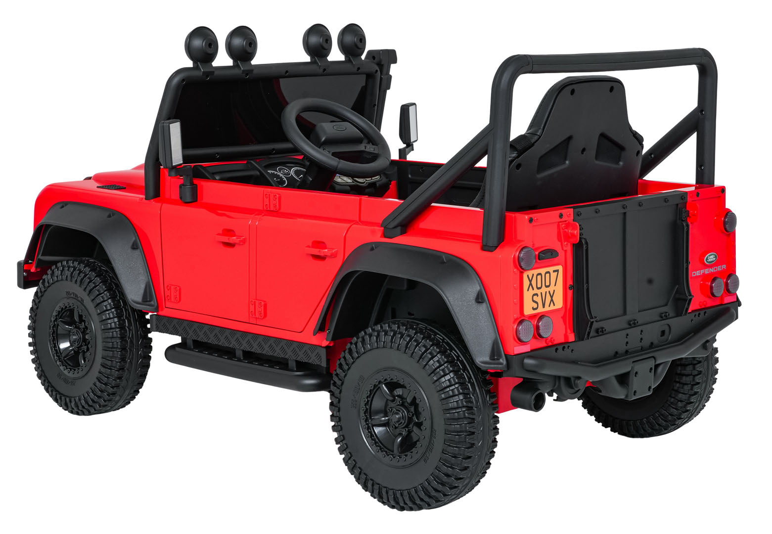 Licencirani auto na akumulator Land Rover Defender 110 SVX Concept - crveni