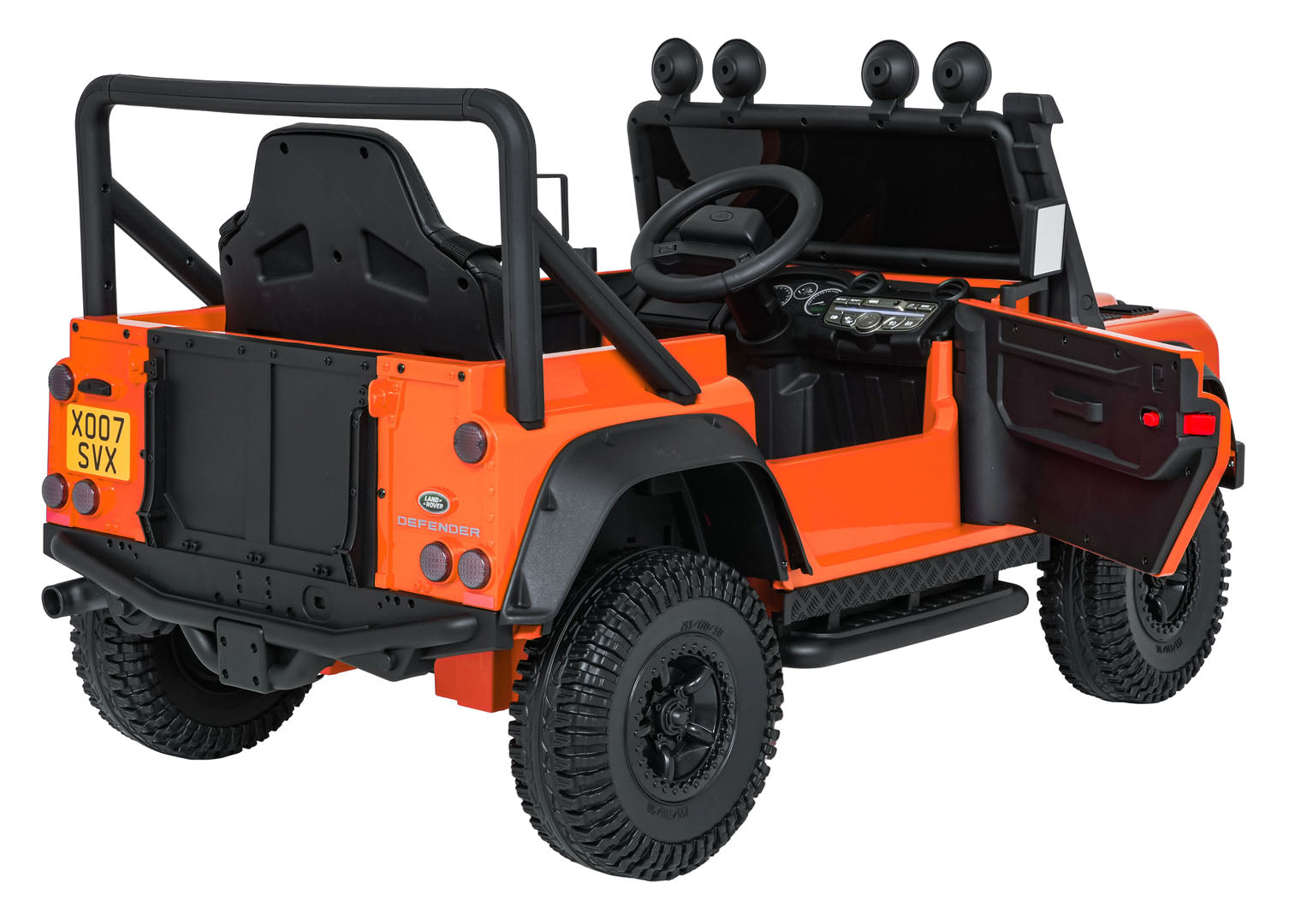 Licencirani auto na akumulator Land Rover Defender 110 SVX Concept - narančasti