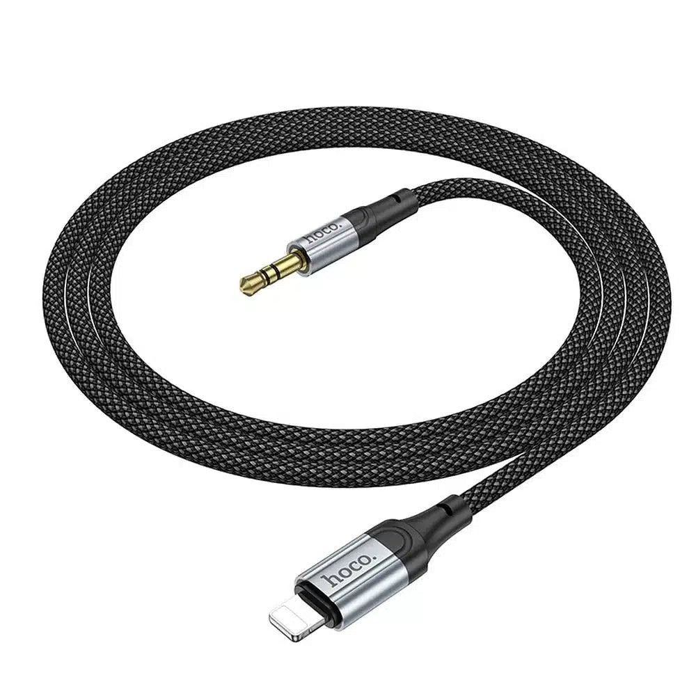 AUX kabel Lightning na Jack 3.5mm Hoco 1m UPA26 černý