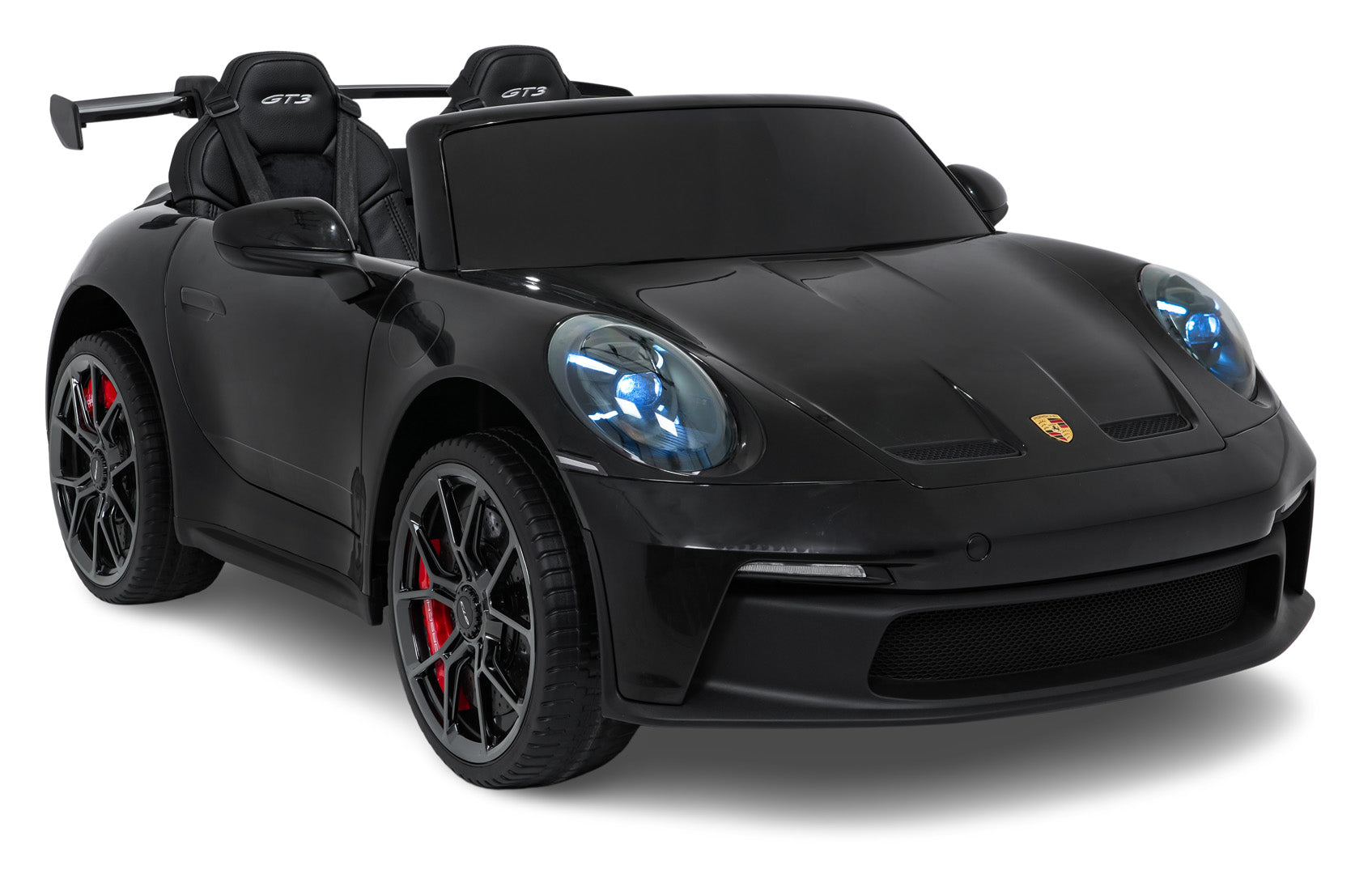 Licencirani auto na akumulator Porsche 911 GT3 STRONG MP4 - dvosjed - crni