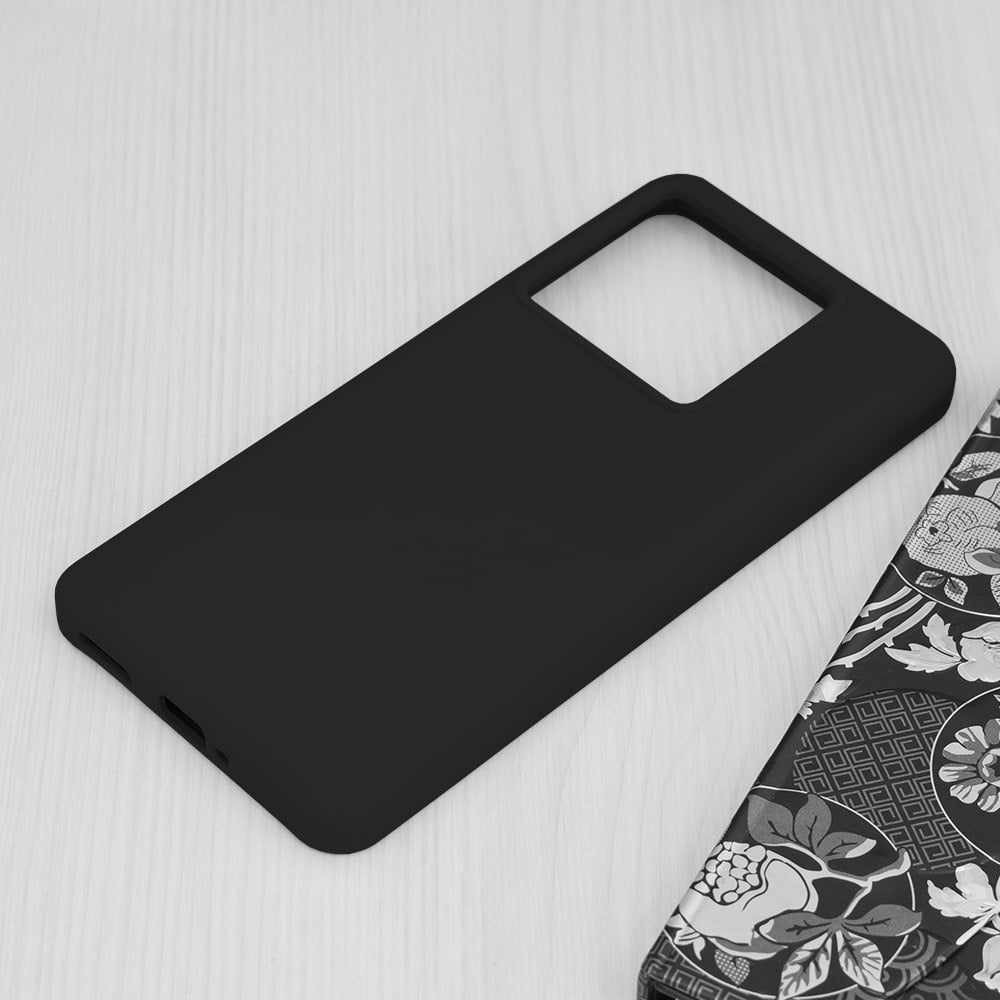 Techsuit Soft Edge Silicone maska za Xiaomi 13T / 13T Pro - crna