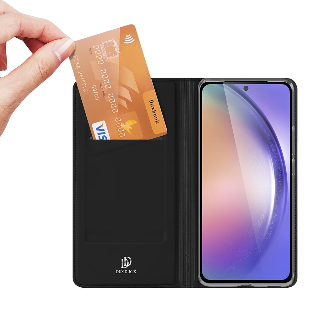 DUX DUCIS Skin Pro – Gladko usnjeno ohišje za Samsung Galaxy A55 5G črno