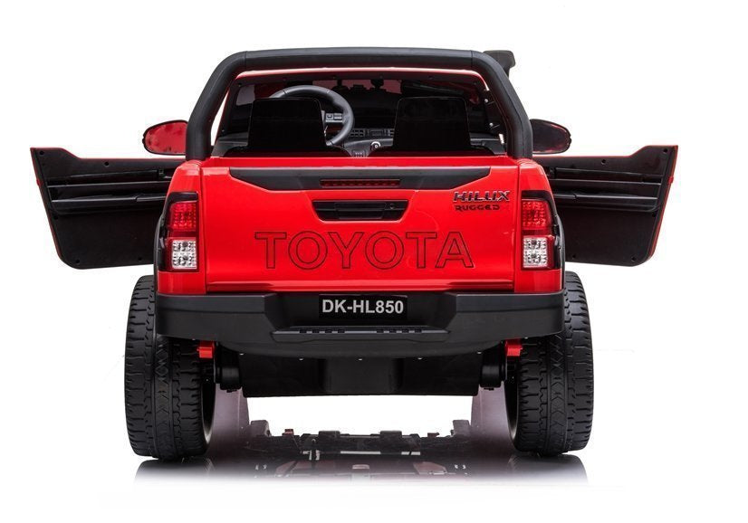 Licencirani auto na akumulator Toyota Hilux 4x4 - dvosjed - crveni/lakirani