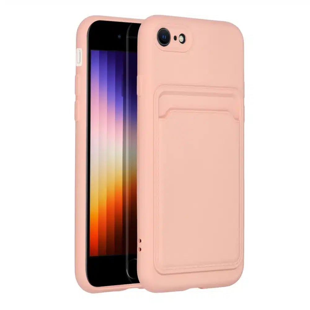 Pouzdro CARD Case pro iPhone 7 / 8 / SE 2020 / SE 2022 růžové