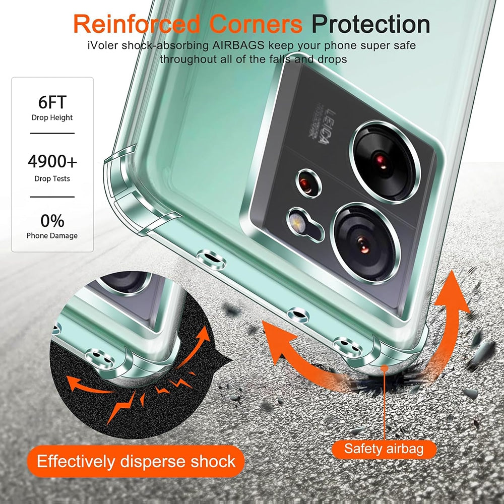 Techsuit Shockproof Clear Silicone prozirna maskica otporna na udarce za Xiaomi 13T / 13T Pro
