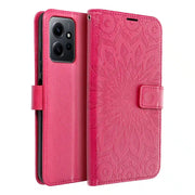 MEZZO Book case preklopna torbica za XIAOMI Redmi NOTE 12 4G mandala magenta