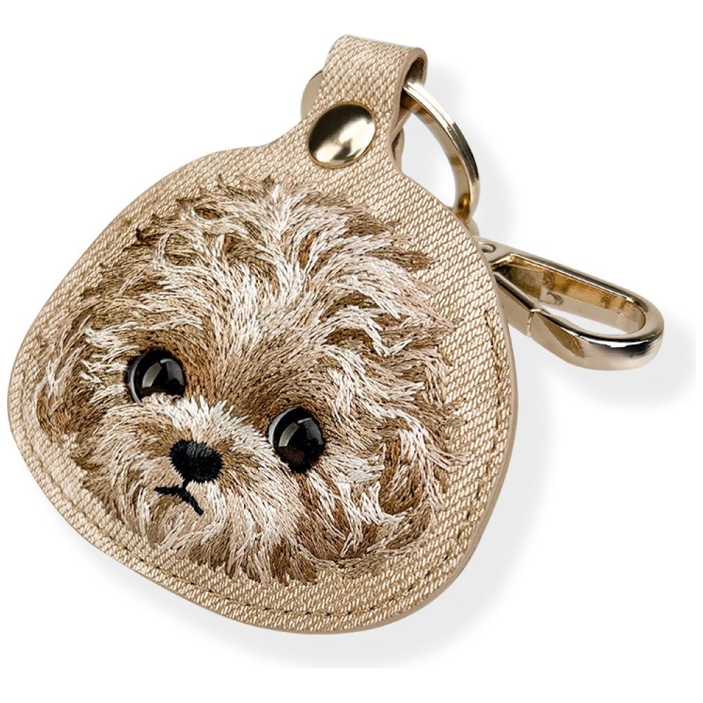 NIMMY Big Eyed Pet 2.0 Futrola/Privjesak za ključeve za AirTag lokator - smeđa