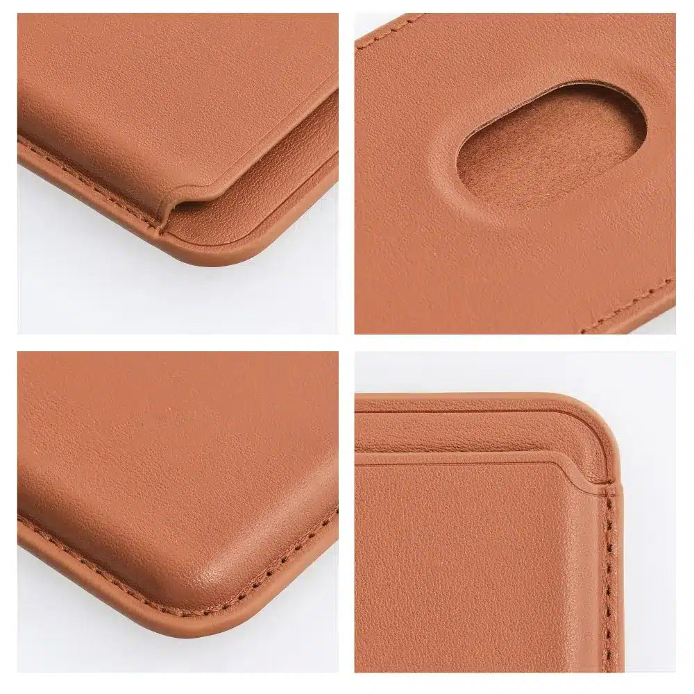 Kožený magnetický Mag Wallet hnědý
