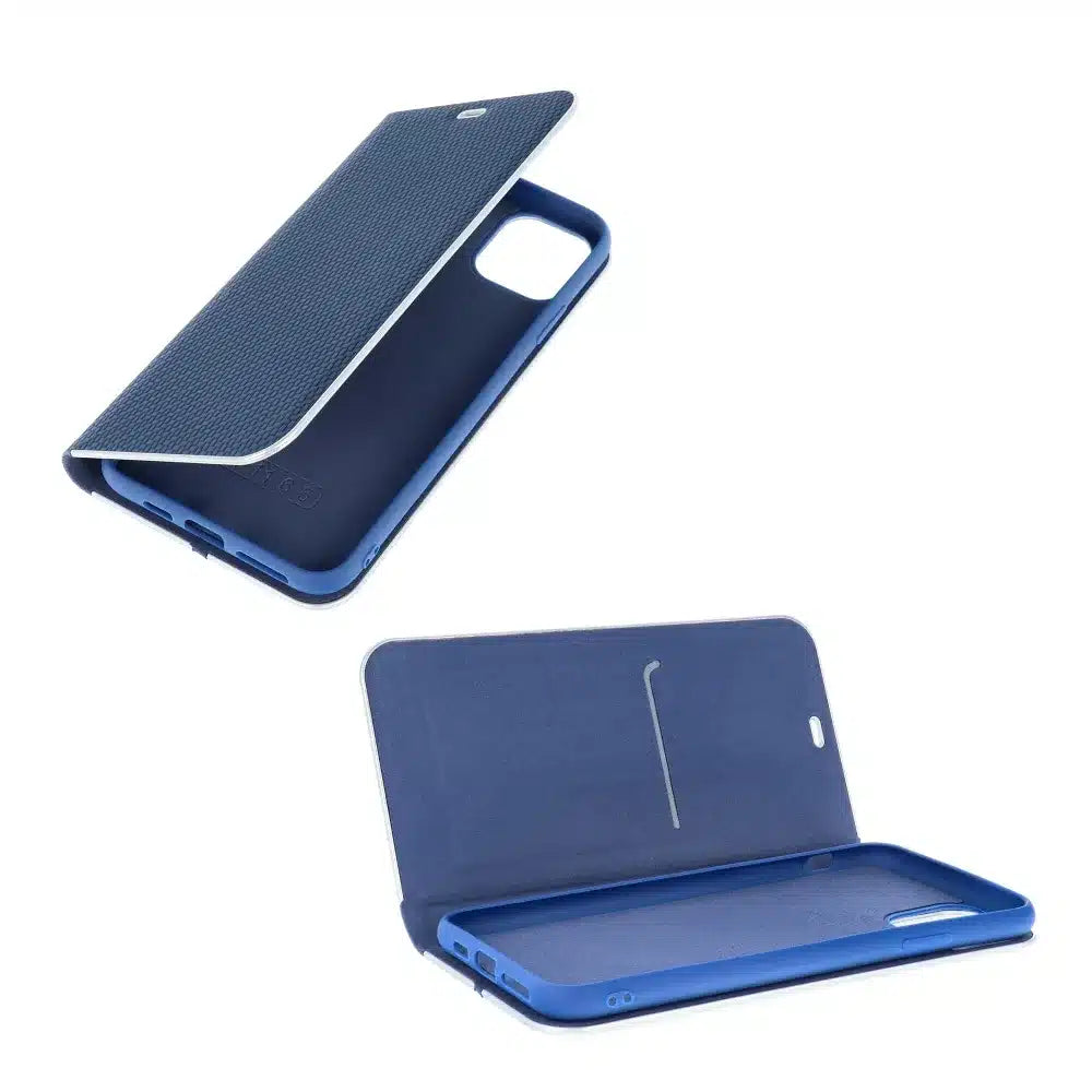 LUNA Book Carbon pouzdro pro XIAOMI Redmi NOTE 12 5G modrá
