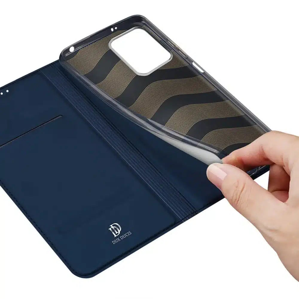 DUX DUCIS Skin Pro – flipové pouzdro pro Redmi Note 12 5G modré