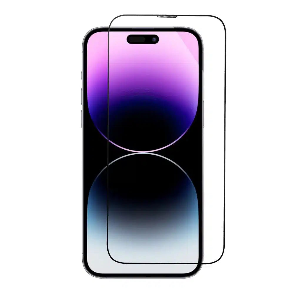 5D Full Glue tvrzené sklo pro iPhone 15 Pro černé + aplikátor