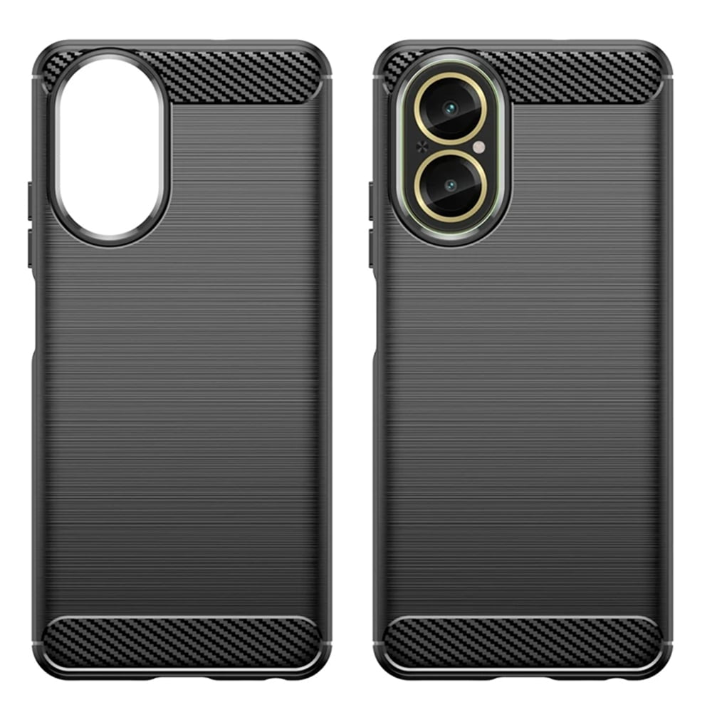 Techsuit Carbon Silicone pouzdro pro Realme C67 4G – černé
