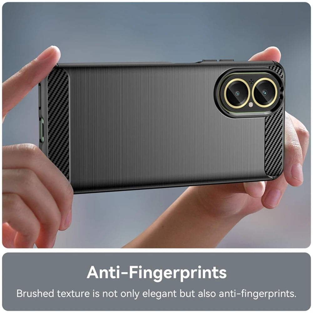 Techsuit Carbon Silicone pouzdro pro Realme C67 4G – černé