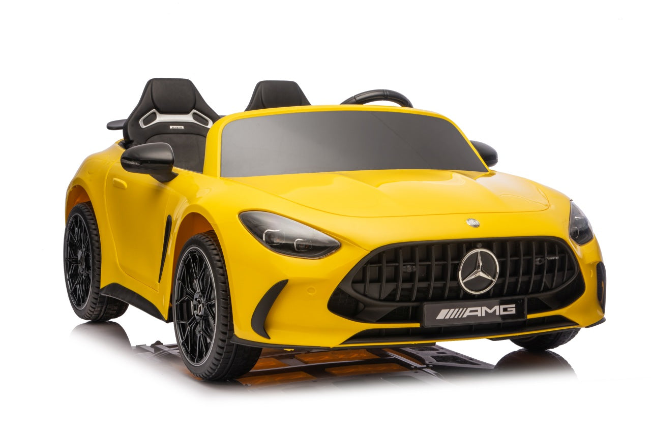 Licencirani auto na akumulator Mercedes Benz GT63 AMG - dvosjed - žuti